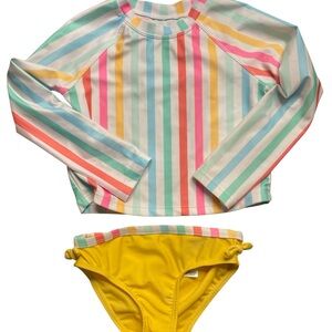 Wonder Nation Multicolor Striped Bikini Set